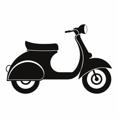 vintage scooter vector illustration