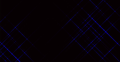 Striking Blue Grid on Black Backdrop: Modern Abstract Illustration for Digital Design, Technology Concepts, and Futuristic Themes in Graphic Arts