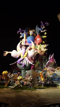 popular fallas figures created in Valencia Spain
