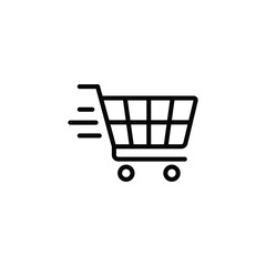 Shopping cart icon vector