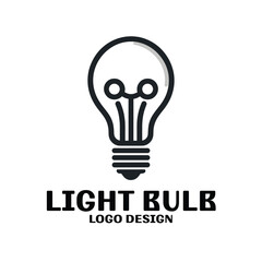 Light Bulb Vector Logo Design