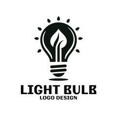 Light Bulb Vector Logo Design
