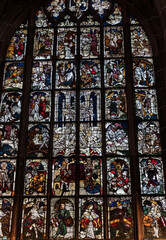 stained glass window in church