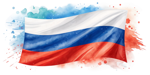 Watercolor Splash Russian Flag Isolated on Transparent Background

Russia Flag Artistic Watercolor Paint Splash for Creative Design