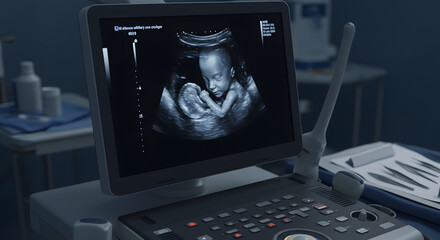 Ultrasound Image of a Fetus: A Glimpse into the Miracle of Life