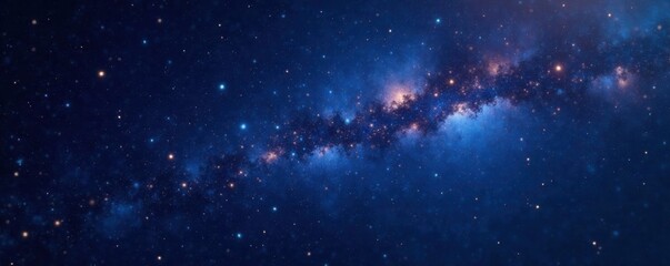 Obraz premium Dark celestial background with twinkling stars and constellations, night sky, celestial, space