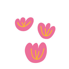 abstract tropical flower