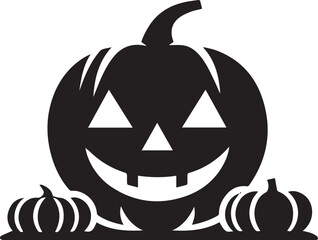  jack-o-lantern vector silhouette illustration