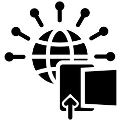 Export Gateway Glyph Icon Style