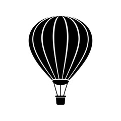 Fototapeta premium Hot Air Balloon Silhouette vector illustration