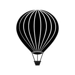 Fototapeta premium Hot Air Balloon Silhouette vector illustration