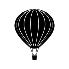 Fototapeta premium Hot Air Balloon Silhouette vector illustration