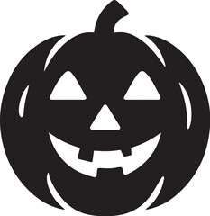 Jack-O-Lantern Halloween silhouette vector