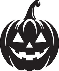 Jack-O-Lantern Halloween silhouette vector