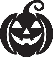 Jack-O-Lantern Halloween silhouette vector
