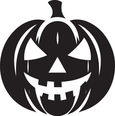 Jack-O-Lantern Halloween silhouette vector