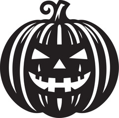 Jack-O-Lantern Halloween silhouette vector