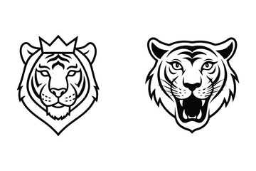 vector illustration of a tiger