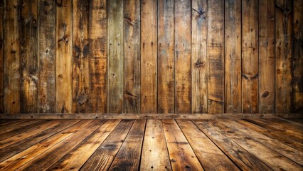 Rustic Wooden Room Interior Design Weathered Planks and Aged Floorboards Offer a Vintage Aesthetic for Design Projects