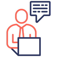 Fototapeta premium Personal Assistant Icon