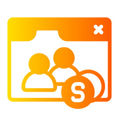 investment gradient icon