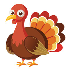  Turkey isolated on white background