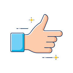 like hand  icon, like hand  vector illustration-simple illustration of like hand , perfect for like hand  logos and icons
