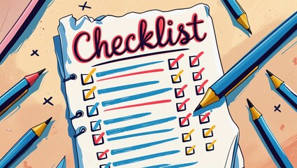 A rustic vintagestyle checklist