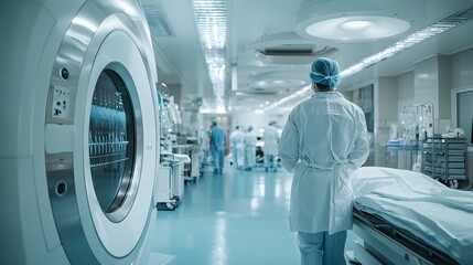 Fototapeta premium Comprehensive Healthcare Delivery in a State-of-the-Art Medical Facility