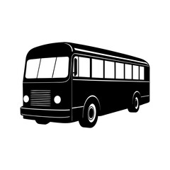 Bus Silhouette vector illustration