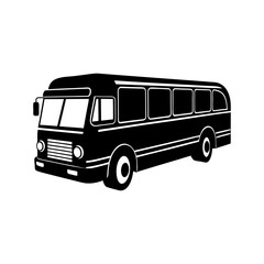 Bus Silhouette vector illustration