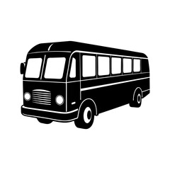Bus Silhouette vector illustration