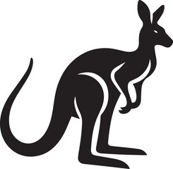 kangaroo silhouette vector © Digital