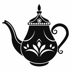 vector illustration of a teapot