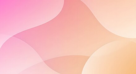 A captivating abstract design showcasing graceful, flowing curves in a soft, warm color gradient.