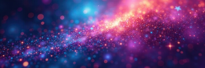 Obraz premium Nebula-inspired holographic patterns on a metallic surface, cosmic, otherworldly