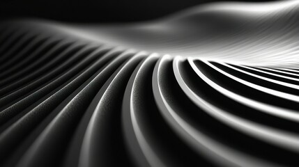 Abstract wavy lines, metallic design