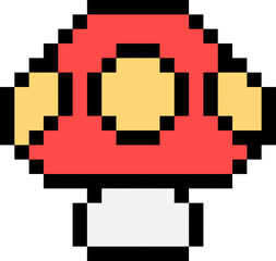 Obraz premium Game Icon Pixel Style Element Set