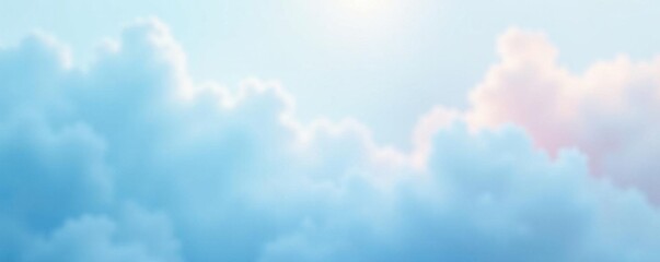 Soft pastel light blue abstract background with blurred cloud-like shapes and gentle gradients, background, sky, gradients