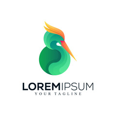 Fototapeta premium Abstract swan logo design