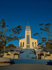 Facade of the main church in the town of Gon&ccedil;alves in Minas Gerais, Brazil