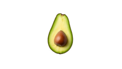 Avocado Fruit on White Background