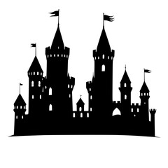 Fototapeta premium castle in the night