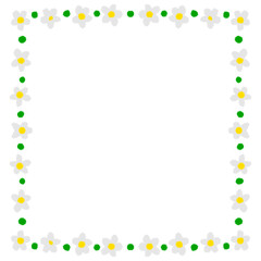 the edge of a flower