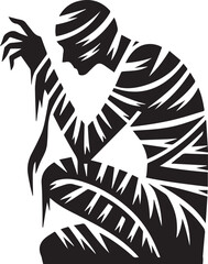mummy vector silhouette illustration