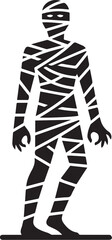 mummy vector silhouette illustration