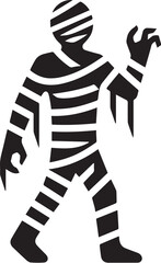 mummy vector silhouette illustration