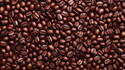Obraz premium and Rustic Coffee Bean Texture Pattern with Hand-Drawn Cross-Hatch Effect