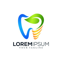 Abstract dental logo design