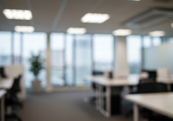 Fototapeta premium Blurred Modern Office Background